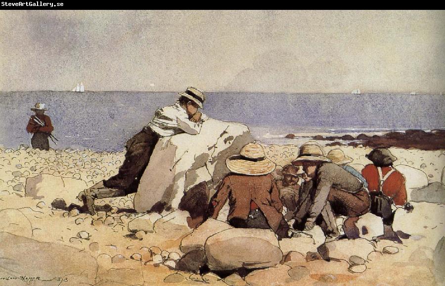 Winslow Homer Baked clams grind